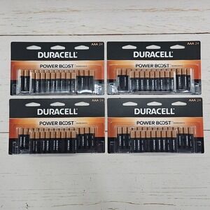 Duracell Power Boost AAA Batteries Lot of 4 96 Count 4x24 Packs Expires‎ 2036